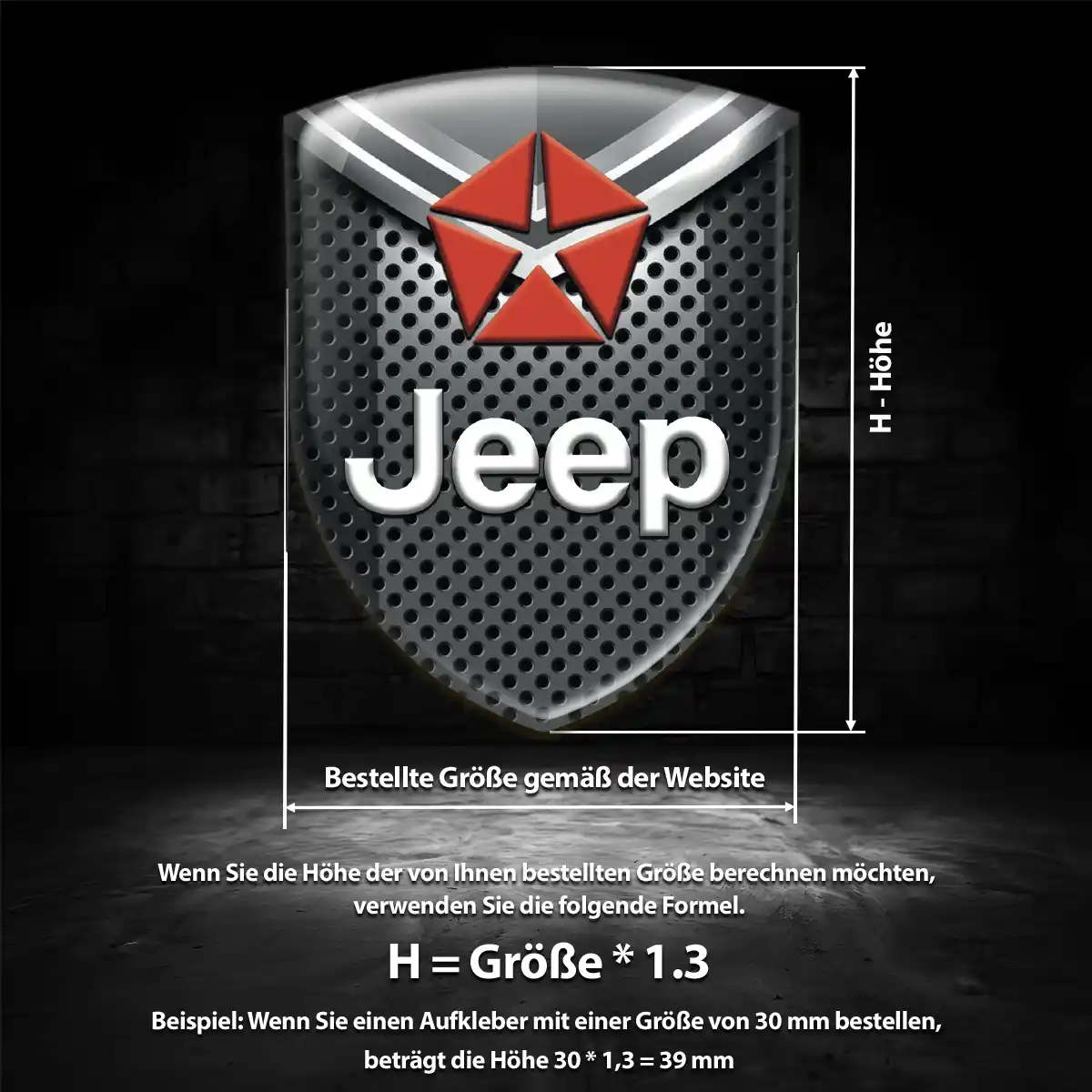 Jeep Embleme Ausdrucksstarkes Design