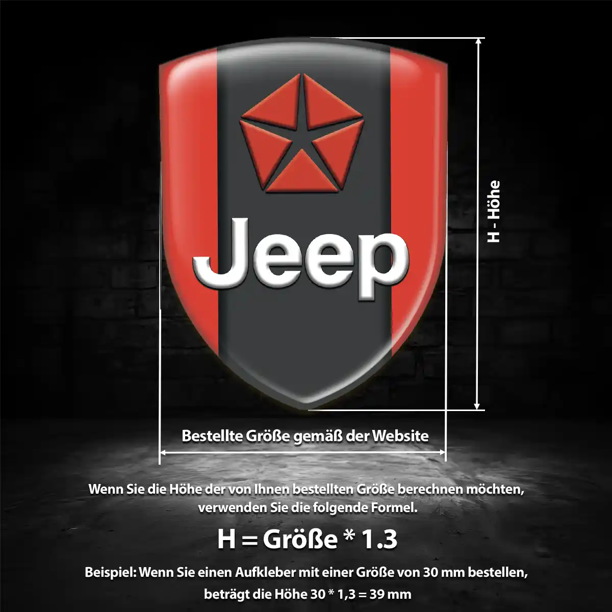 Jeep Embleme Auto Ausdrucksstarkes Design
