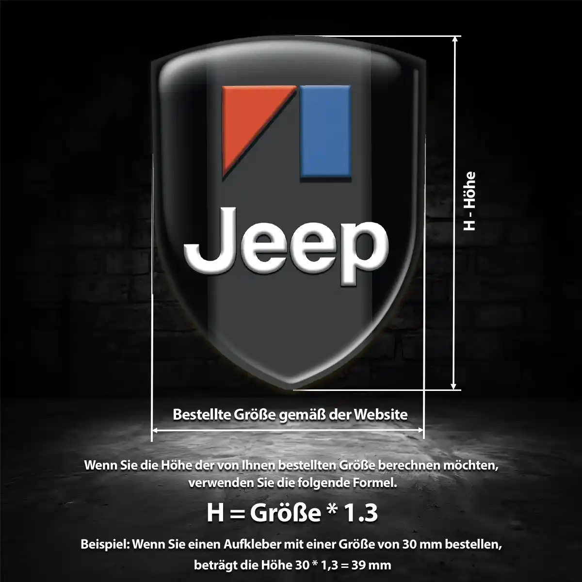 Jeep Embleme Auto Hochwertiges Harz