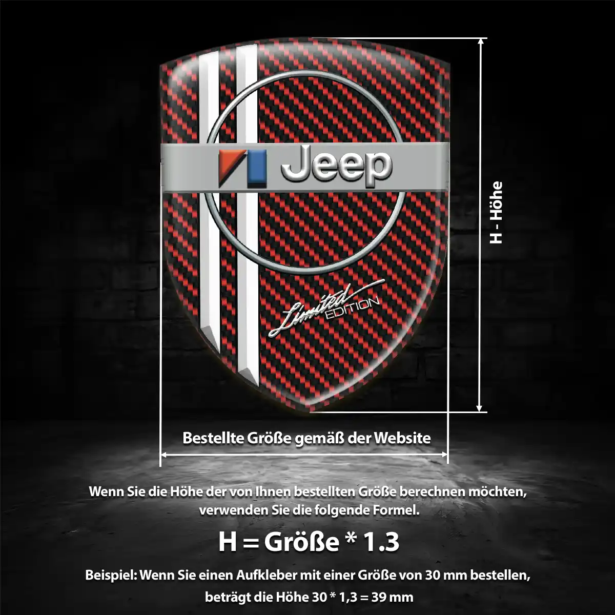 Jeep Embleme Auto Luxus-Edition