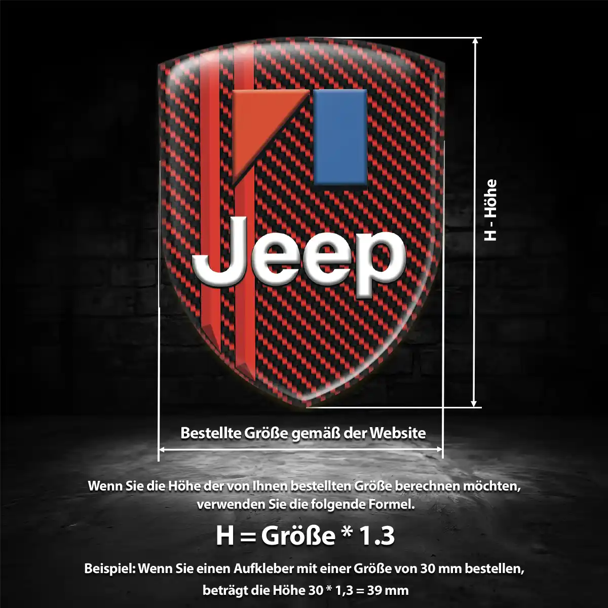 Jeep Embleme Auto Premium-Edition