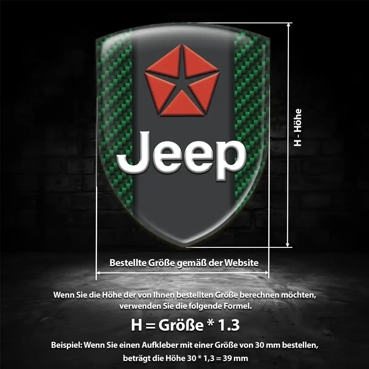 Jeep Embleme Auto Tuningfahrzeug
