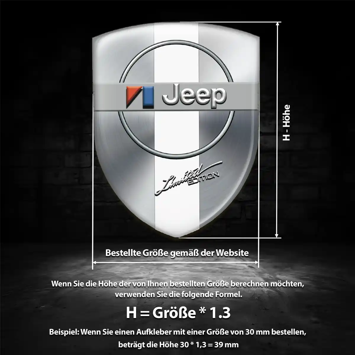 Jeep Embleme Edles Design