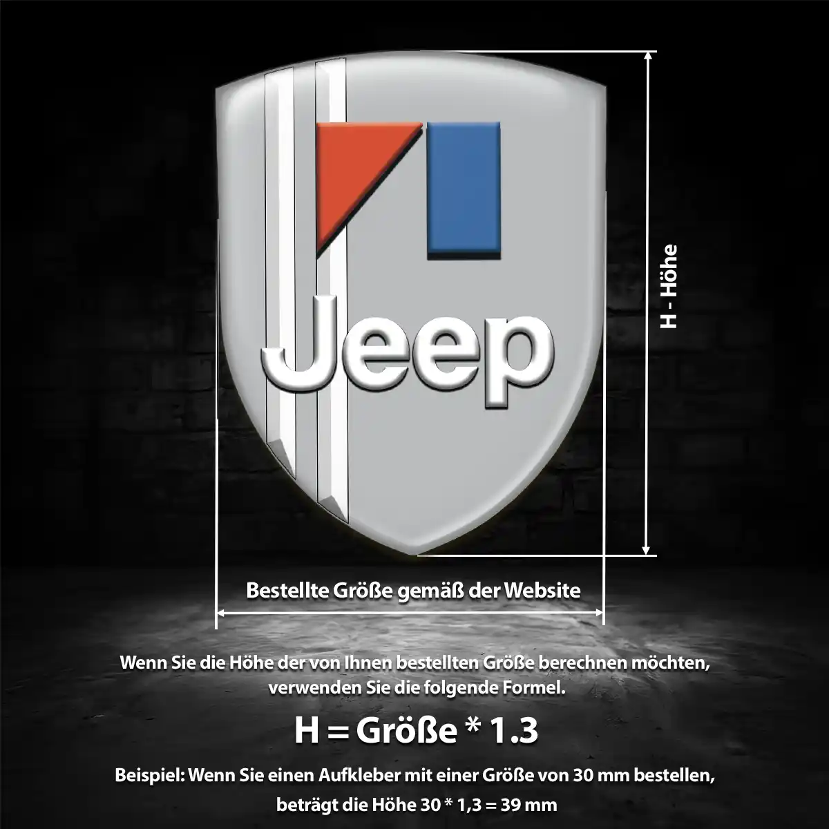 Jeep Embleme Elegantes Design