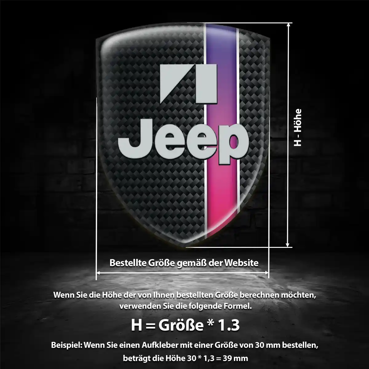 Jeep Embleme Interieurdesign