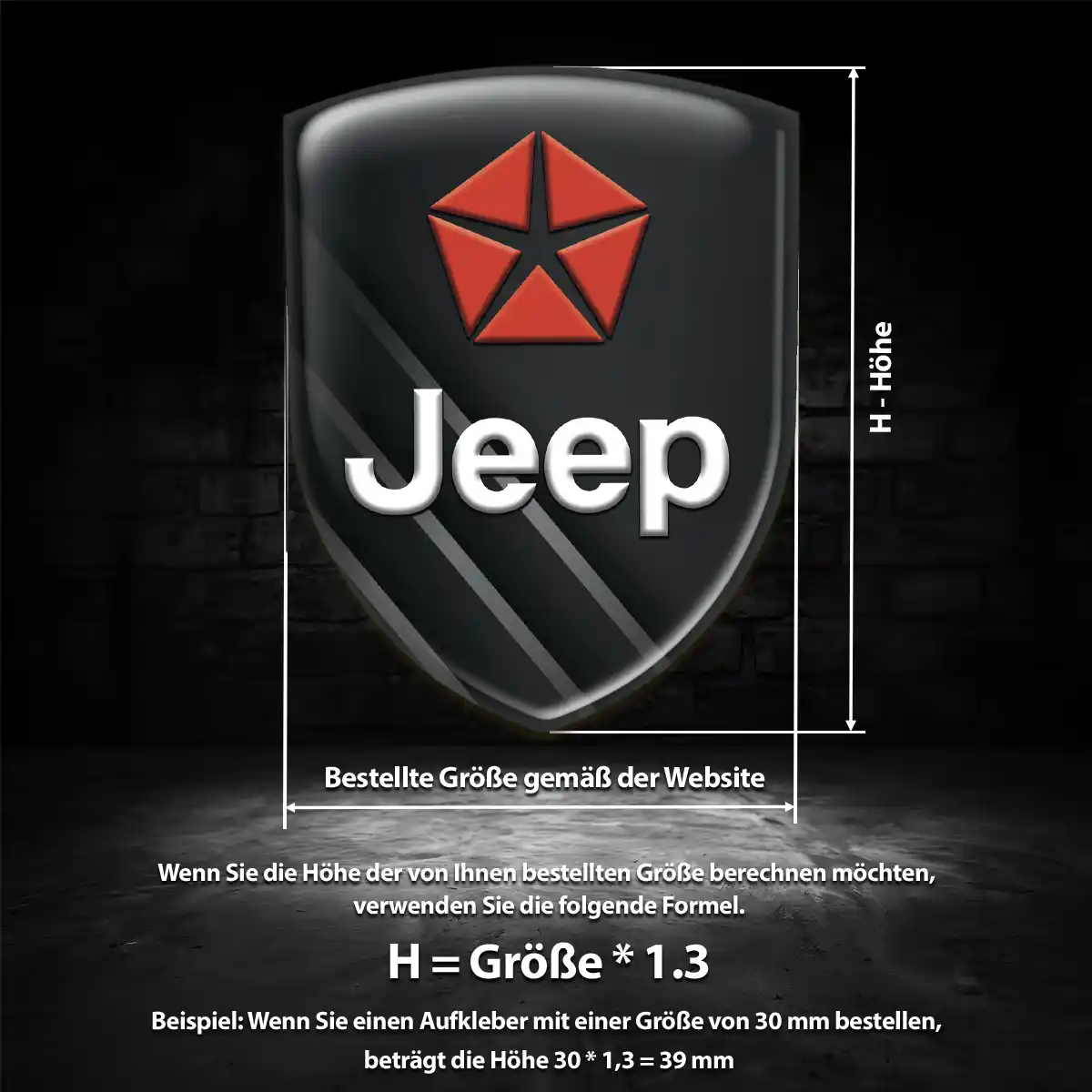 Jeep Embleme Modernes Design