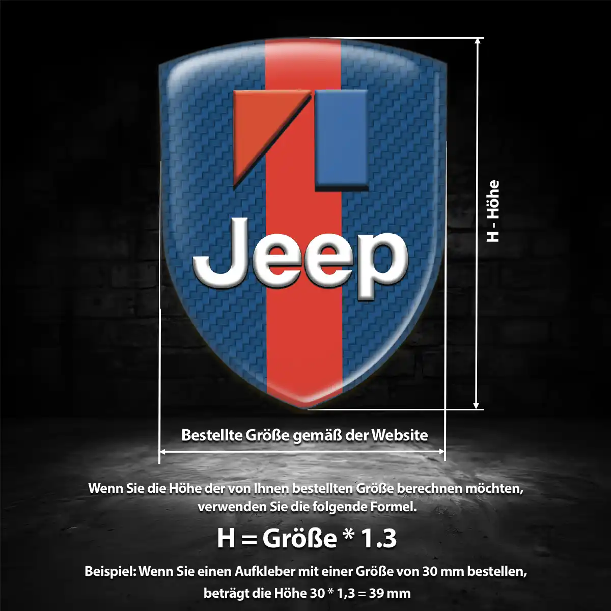 Jeep Embleme Premiumqualität