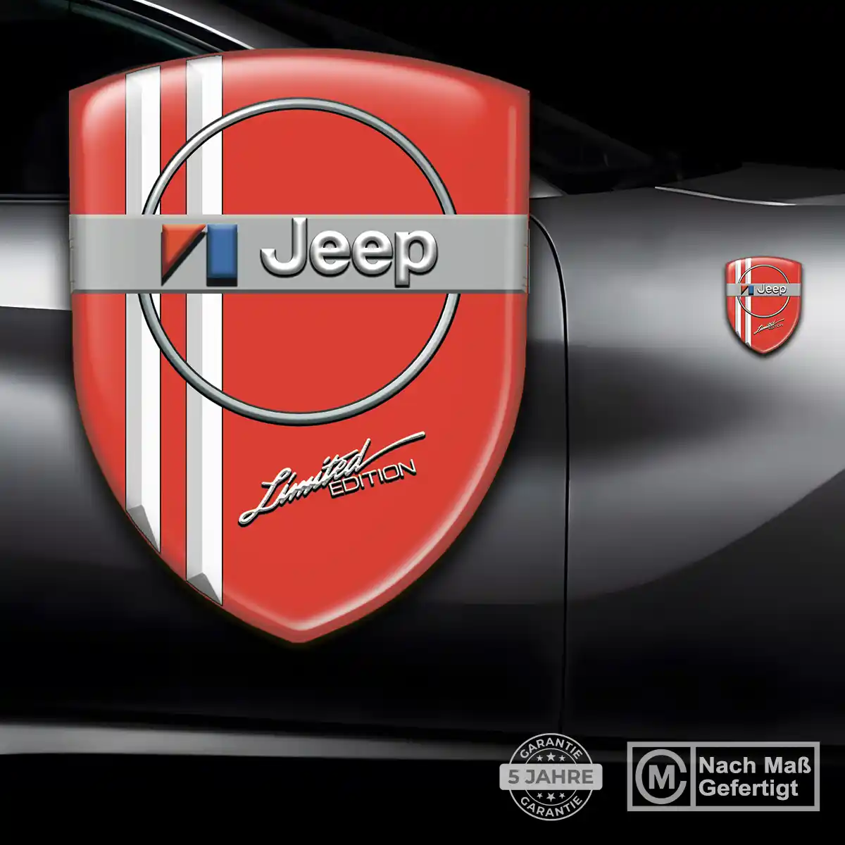 Jeep Embleme Silikon Aufkleber Ausdrucksstarkes Design