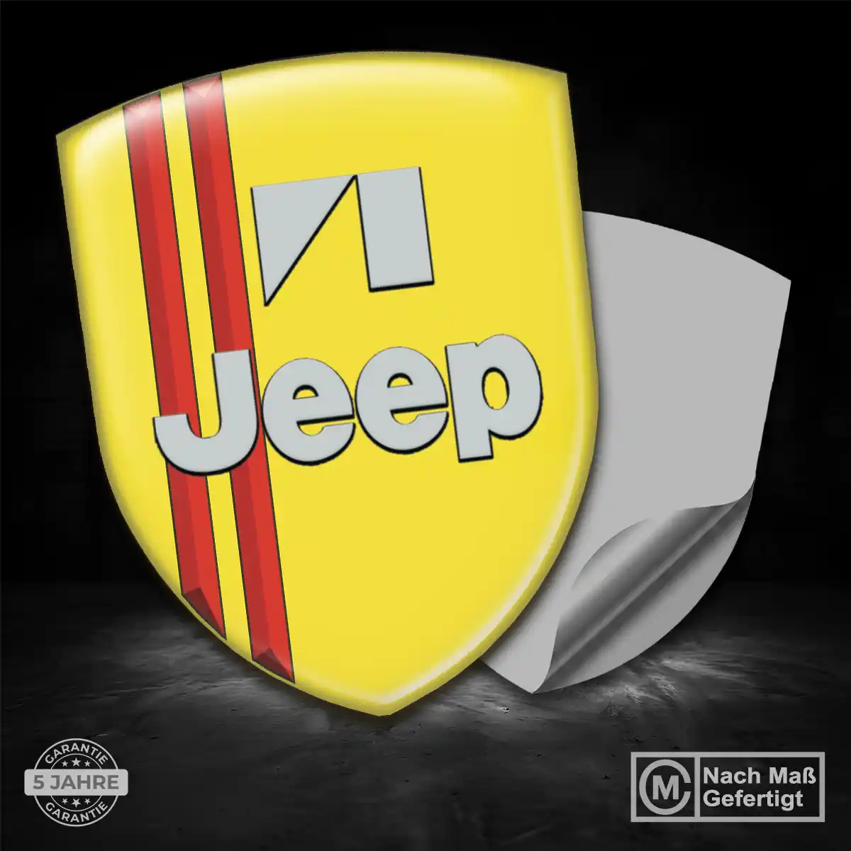 Jeep Embleme Silikon Aufkleber Auto Edles Design