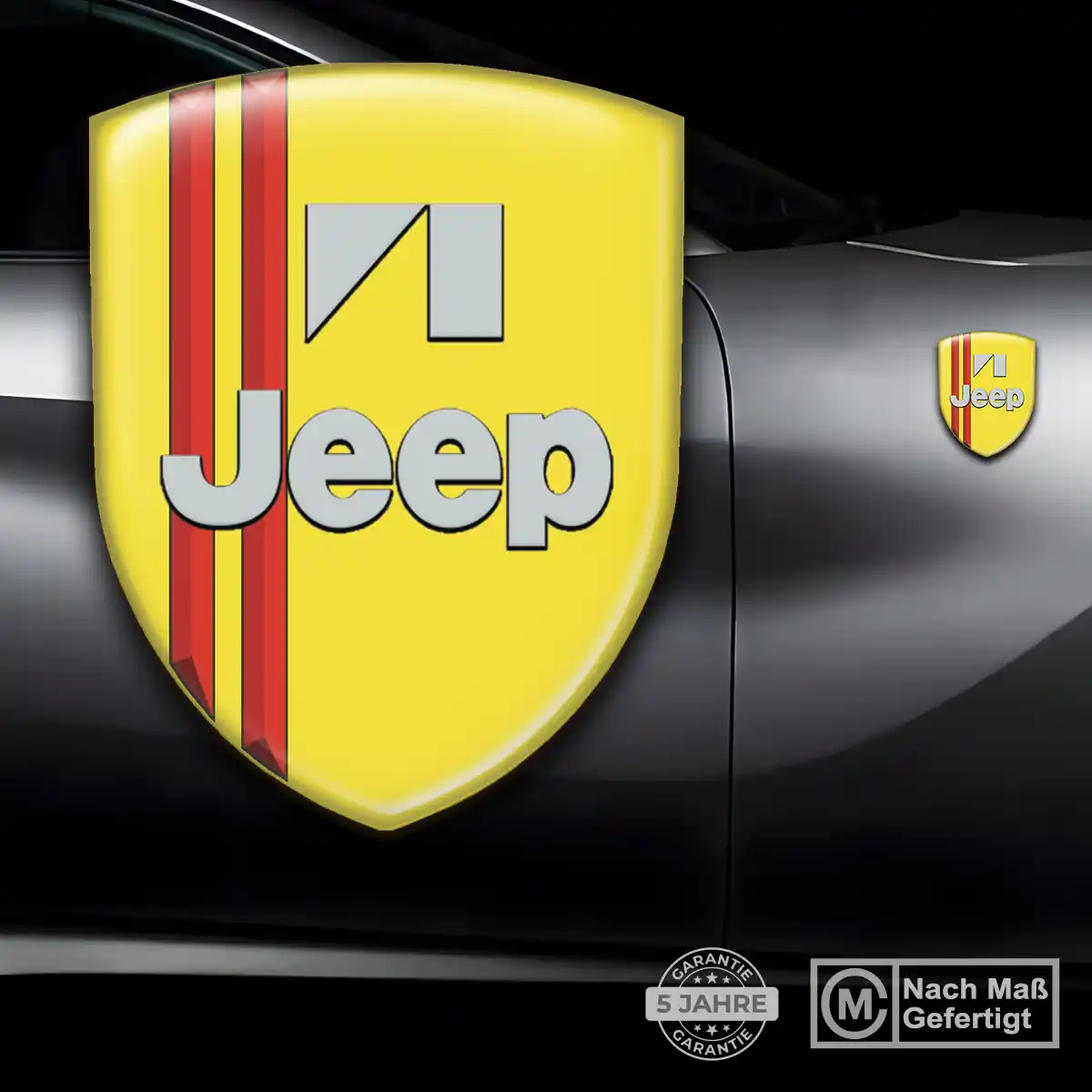 Jeep Embleme Silikon Aufkleber Auto Edles Design