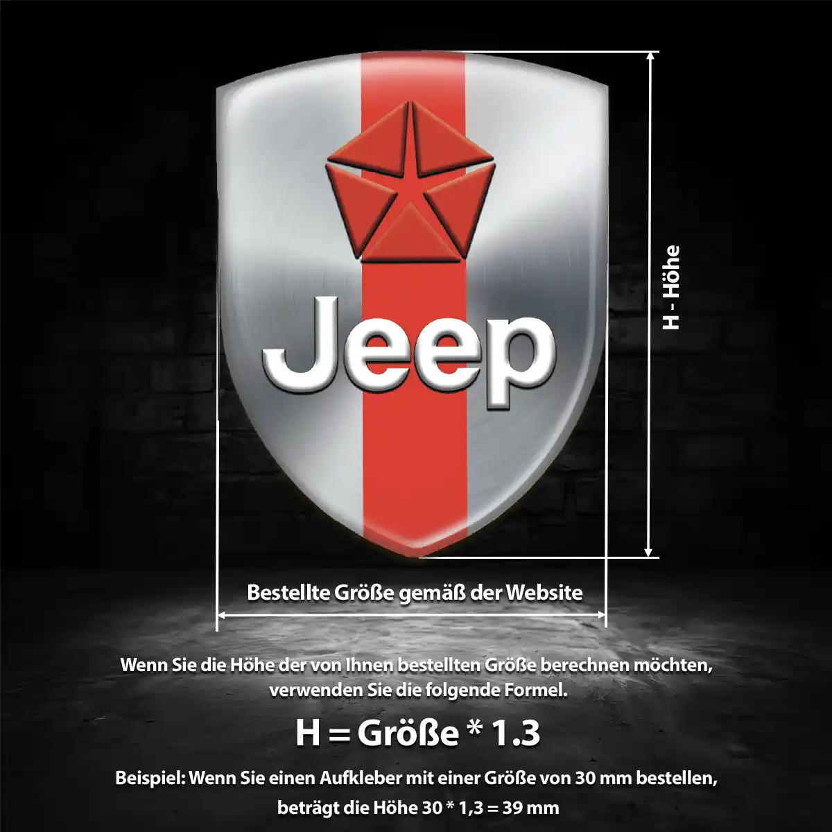 Jeep Embleme Silikon Aufkleber Auto Exterieurdesign