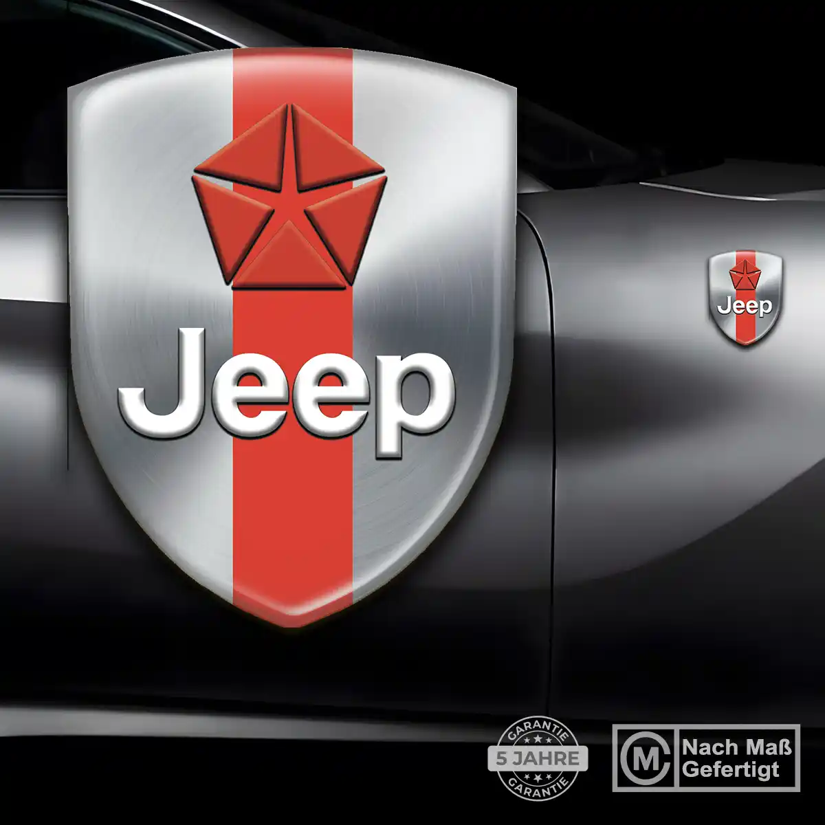 Jeep Embleme Silikon Aufkleber Auto Exterieurdesign
