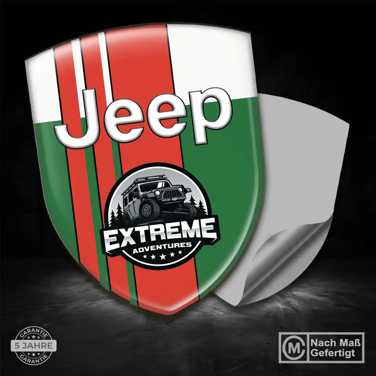 Jeep Embleme Silikon Aufkleber Auto Hochwertiges Harz