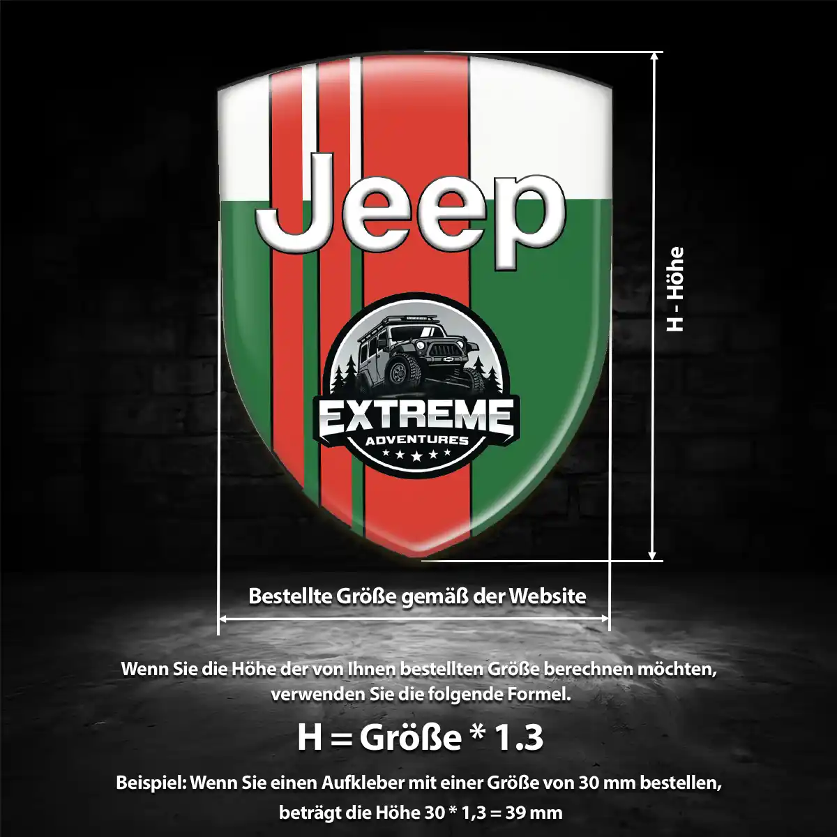 Jeep Embleme Silikon Aufkleber Auto Hochwertiges Harz