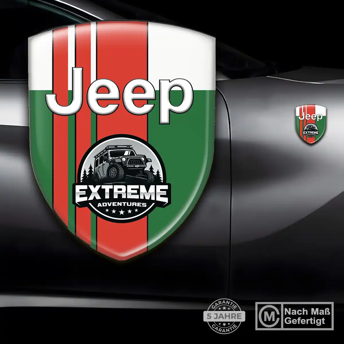Jeep Embleme Silikon Aufkleber Auto Hochwertiges Harz