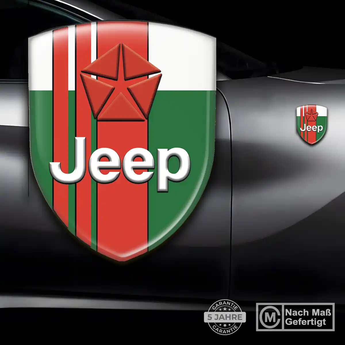 Jeep Embleme Silikon Aufkleber Auto Luxus-Edition