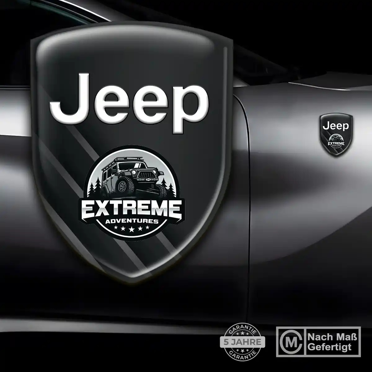 Jeep Embleme Silikon Aufkleber Auto Markenedition
