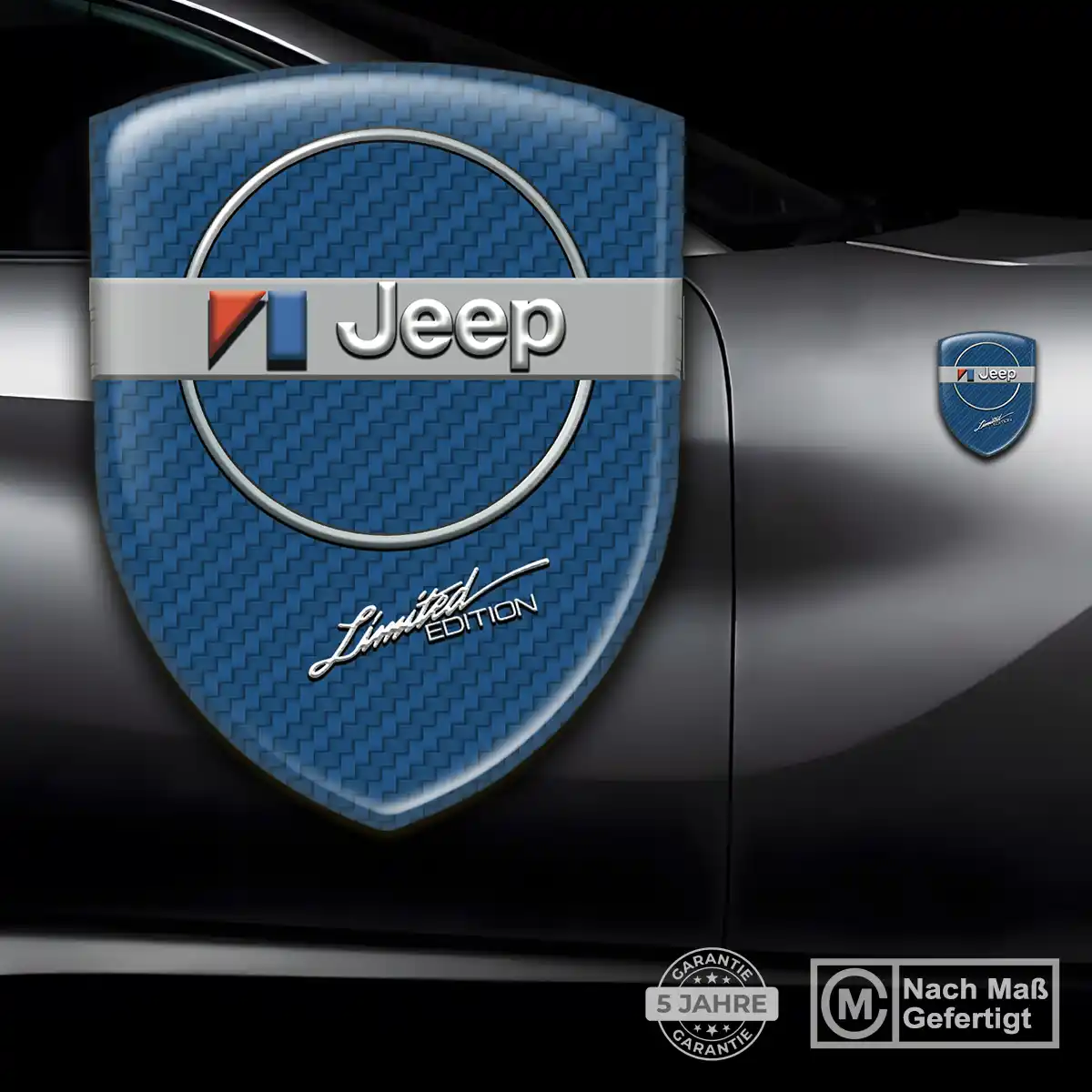 Jeep Embleme Silikon Aufkleber Auto Premium-Edition