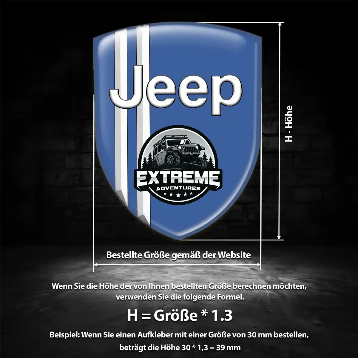 Jeep Embleme Silikon Aufkleber Auto Tuningfahrzeug