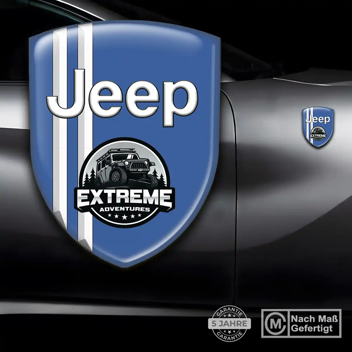 Jeep Embleme Silikon Aufkleber Auto Tuningfahrzeug