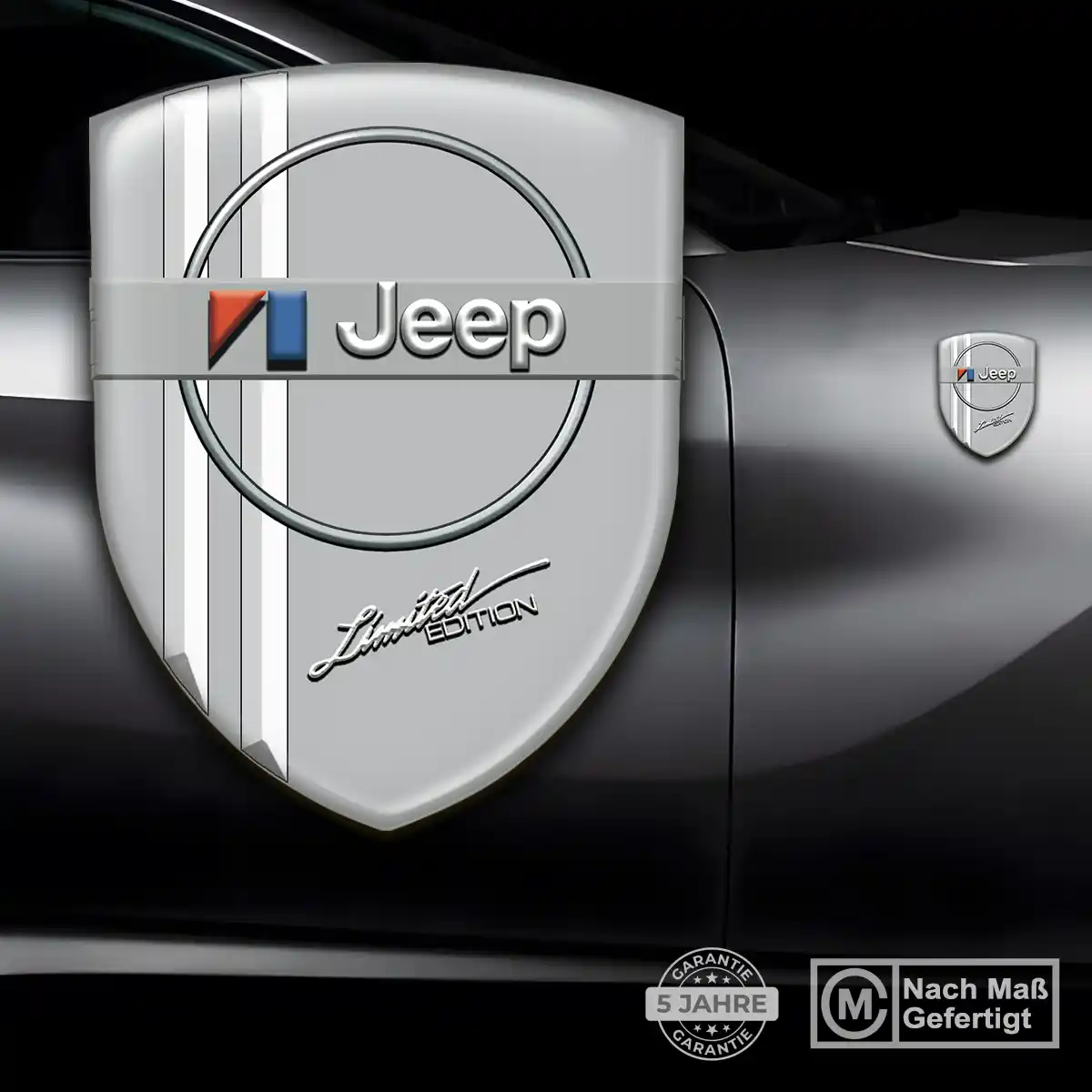 Jeep Embleme Silikon Aufkleber Edles Design