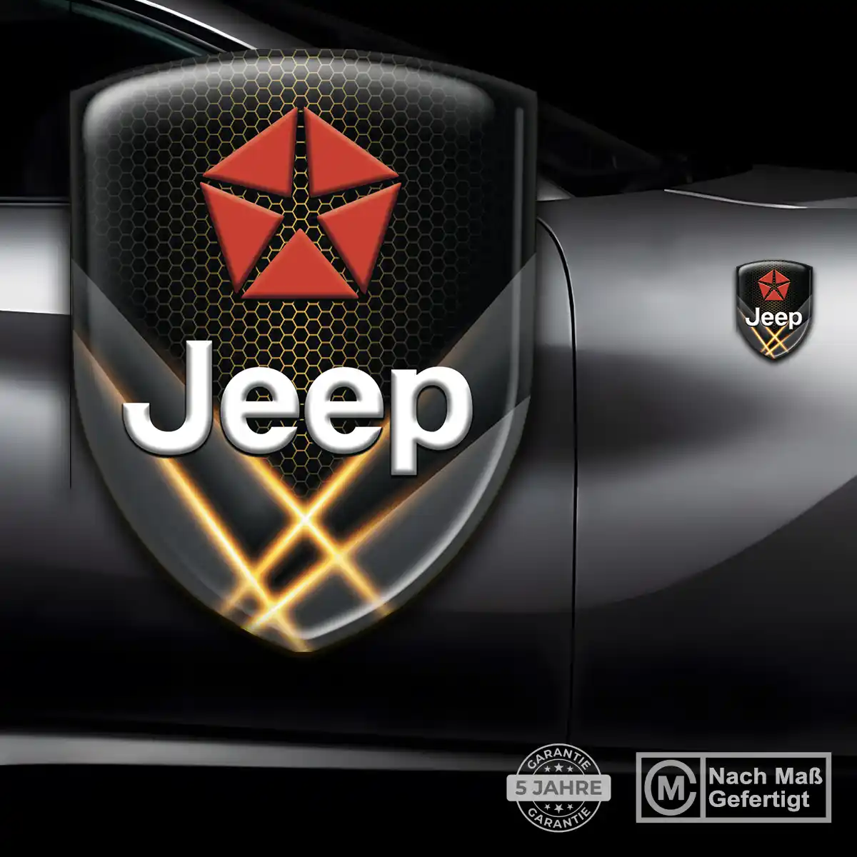 Jeep Embleme Silikon Aufkleber Exterieurdesign