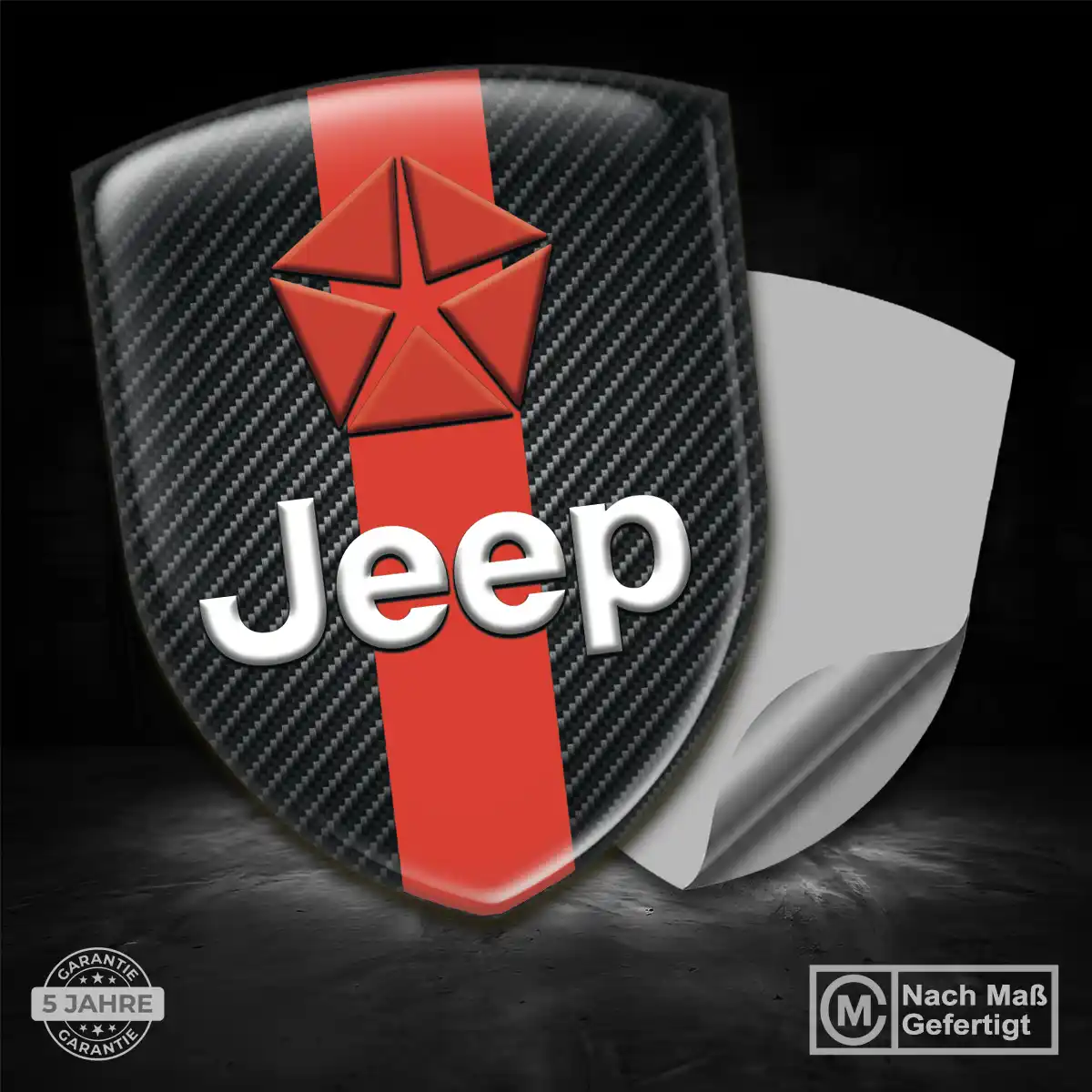 Jeep Embleme Silikon Aufkleber Hochwertiges Harz