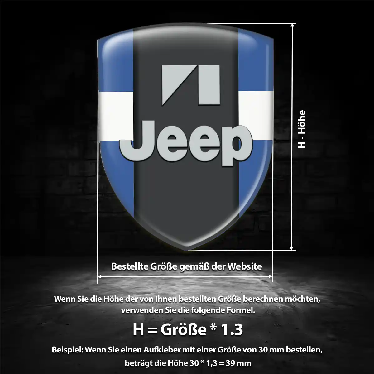 Jeep Embleme Silikon Aufkleber Modernes Design