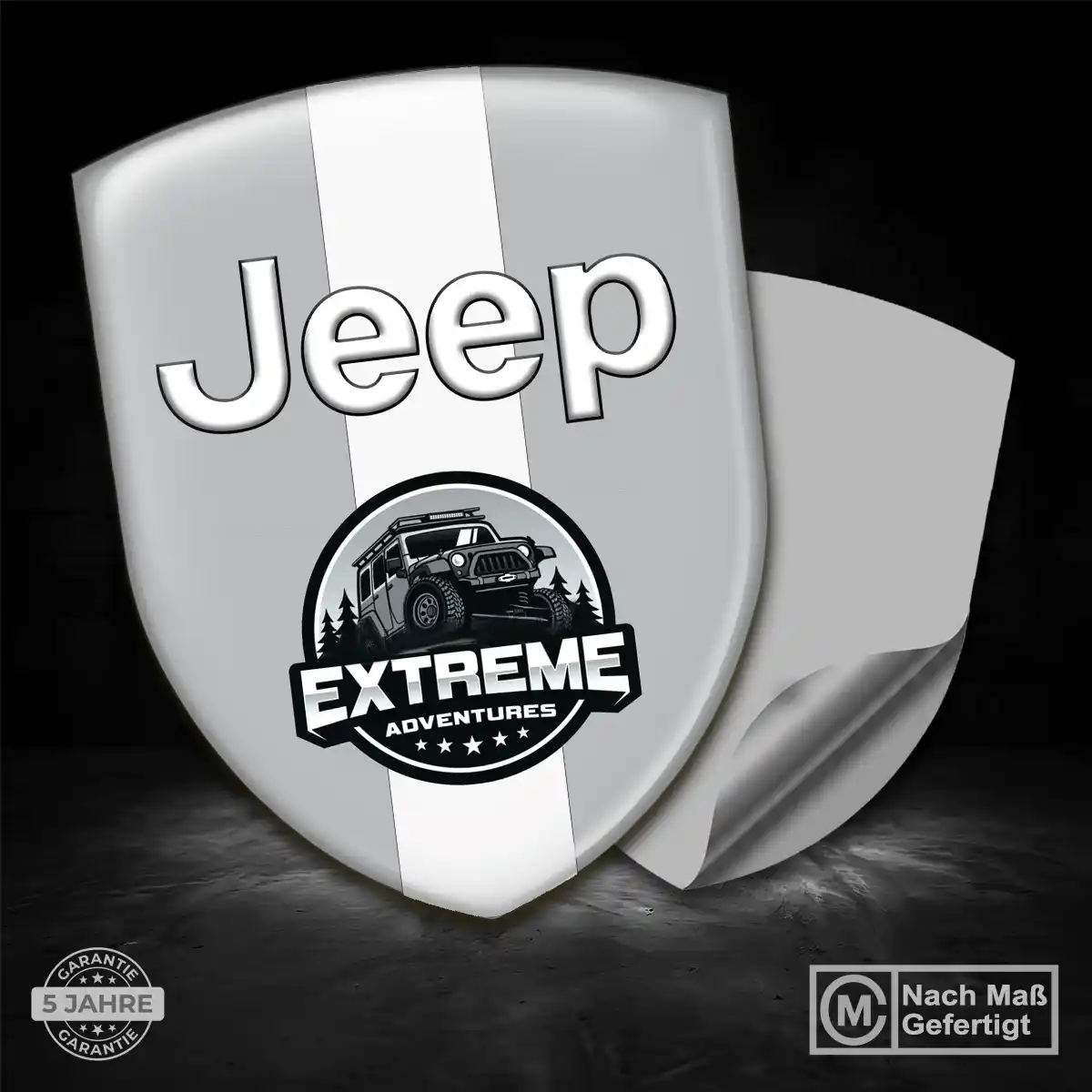 Jeep Embleme Silikon Aufkleber Tuningfahrzeug