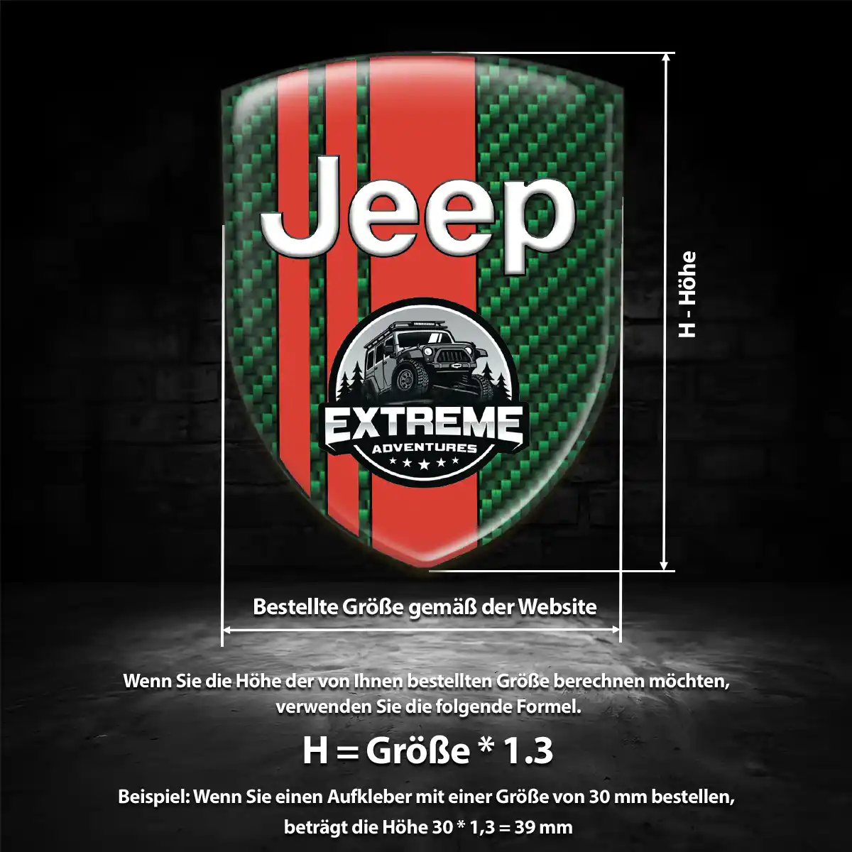 Jeep Embleme Tuningfahrzeug
