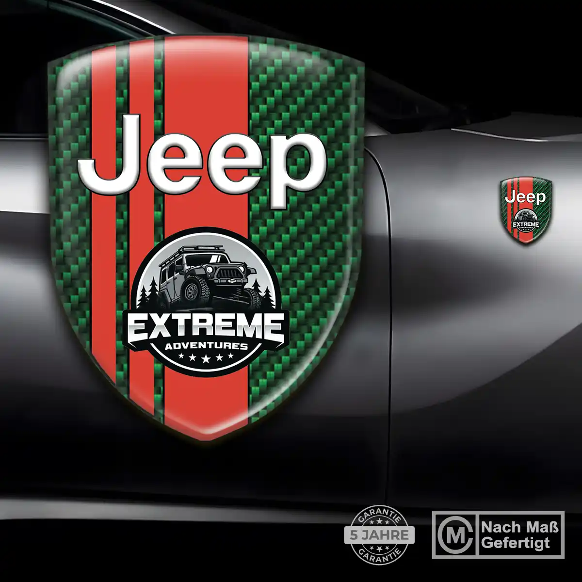 Jeep Embleme Tuningfahrzeug