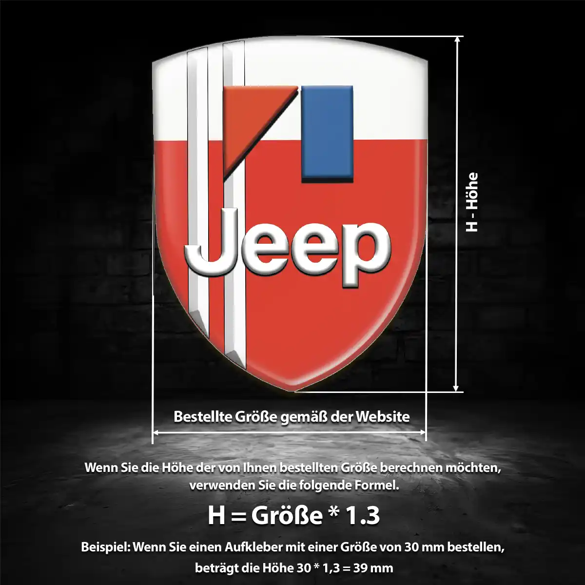 Jeep Silikon Aufkleber Auto Ausdrucksstarkes Design