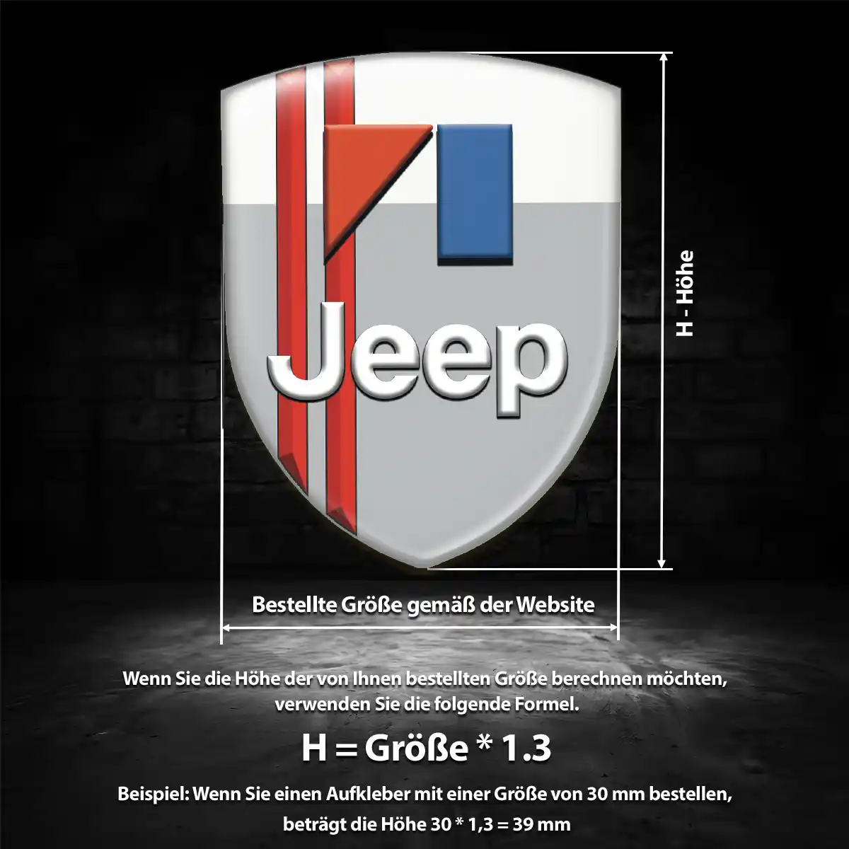 Jeep Silikon Aufkleber Auto Edles Design