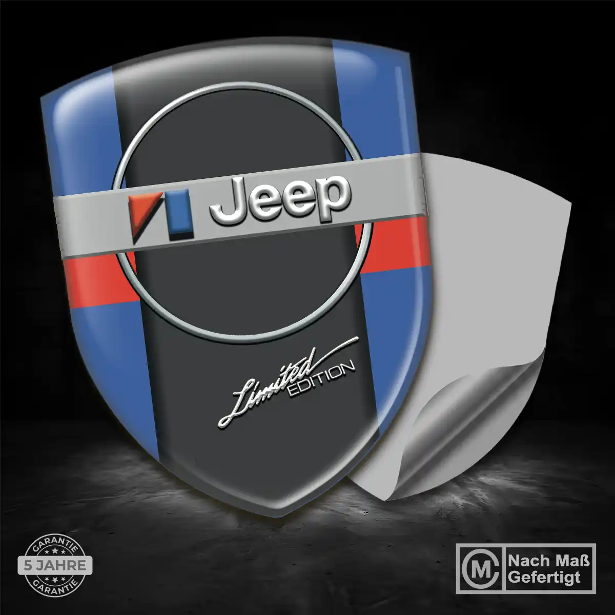 Jeep Silikon Aufkleber Auto Hochwertiges Harz