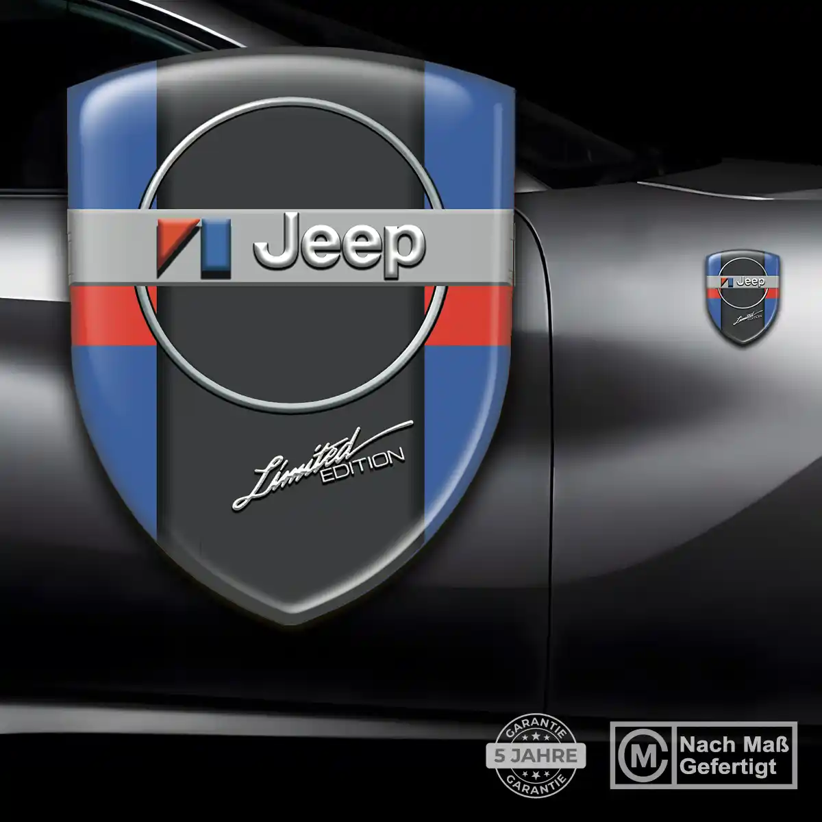 Jeep Silikon Aufkleber Auto Hochwertiges Harz