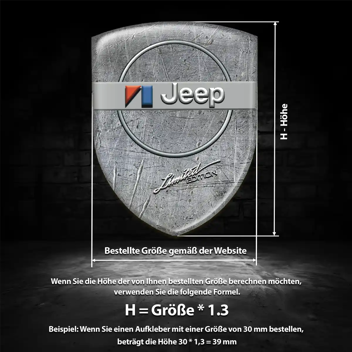 Jeep Silikon Aufkleber Auto Hohe Qualität