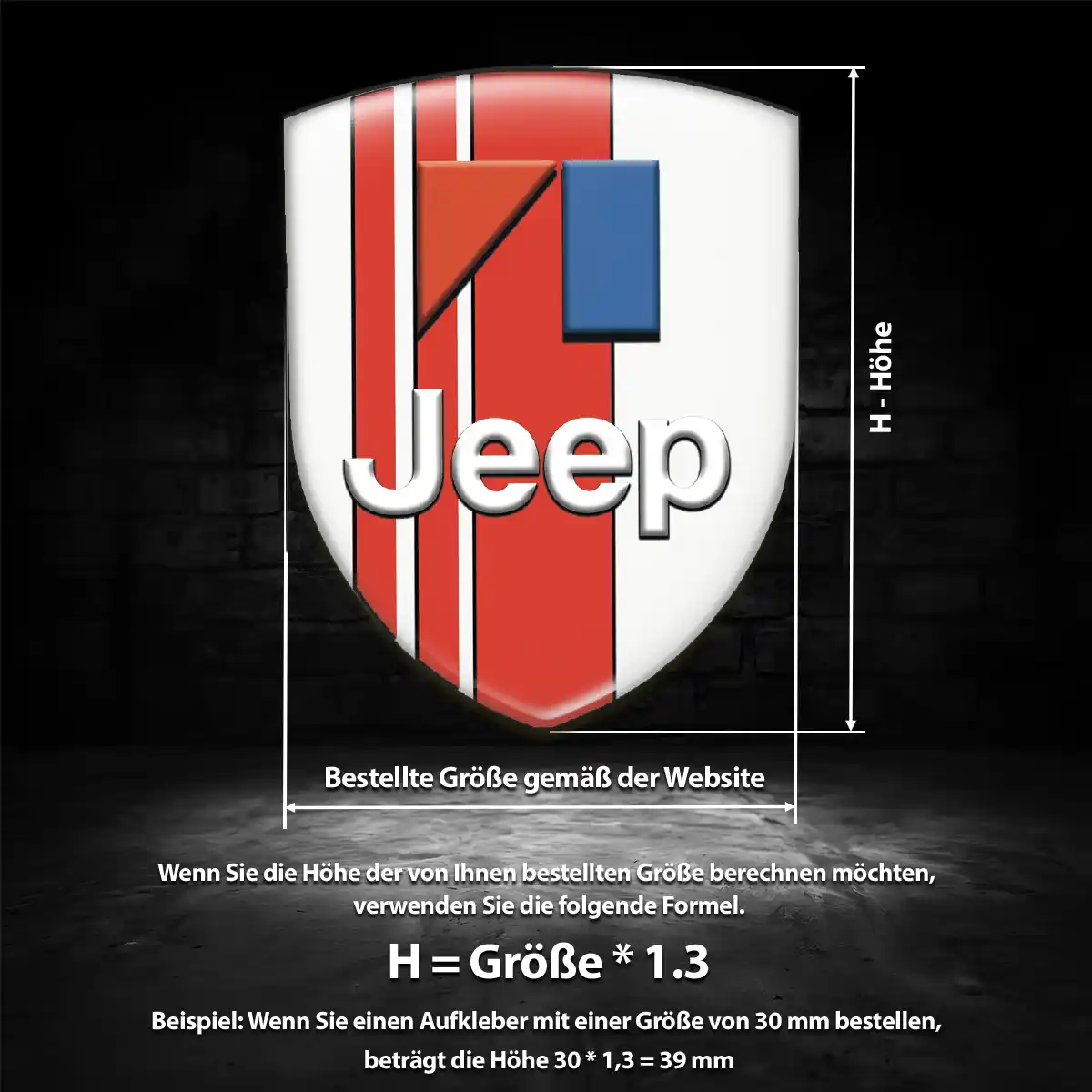 Jeep Silikon Aufkleber Auto Limitierte Auflage