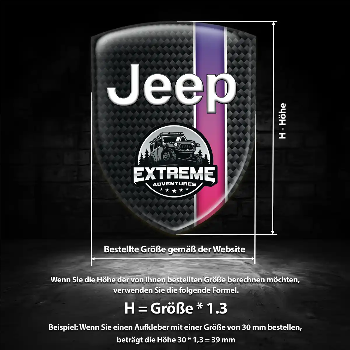 Jeep Silikon Aufkleber Auto Luxus-Edition