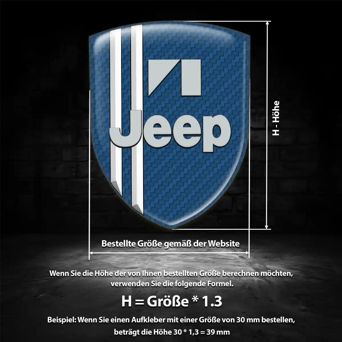 Jeep Silikon Aufkleber Auto Premium-Edition