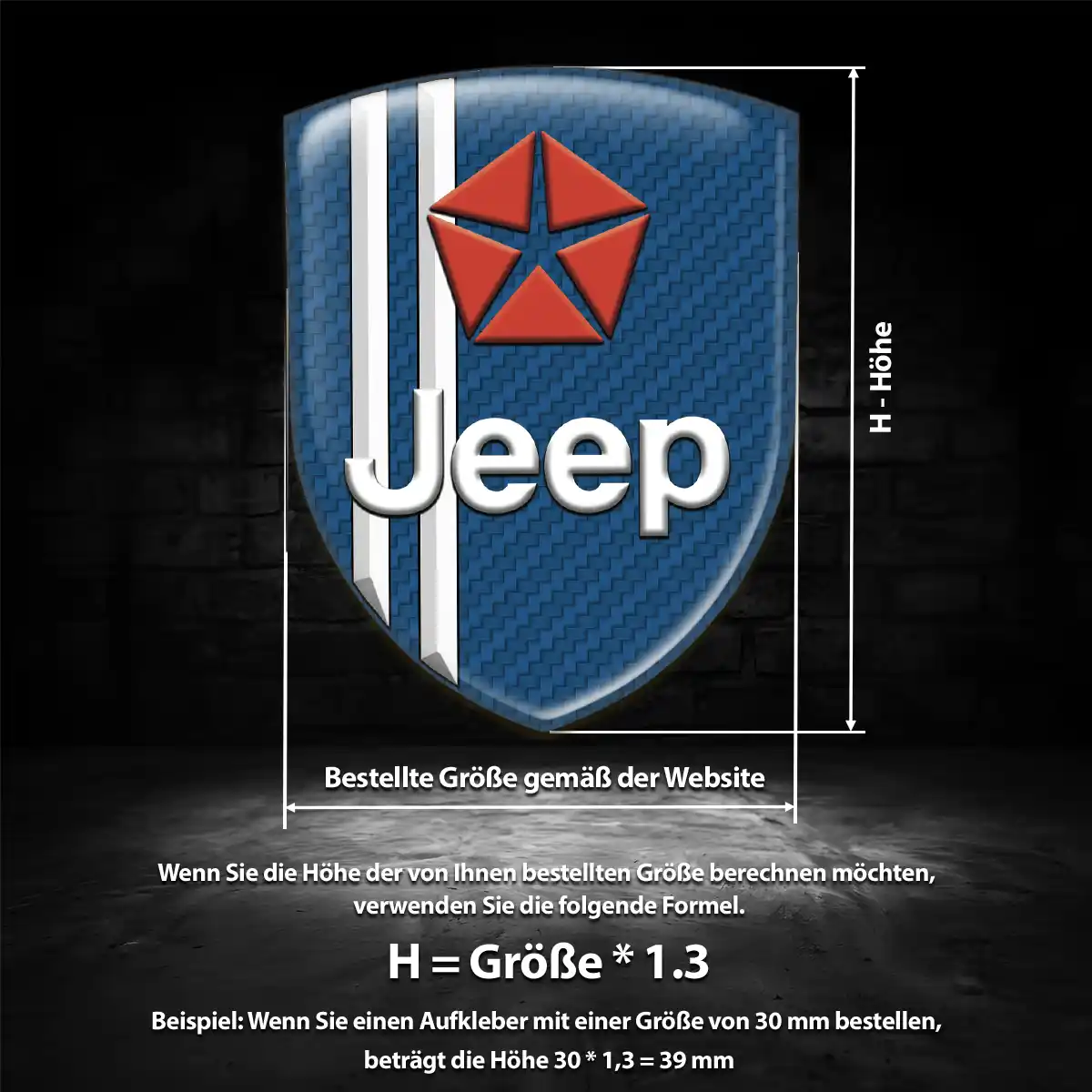 Jeep Silikon Aufkleber Auto Premiumqualität