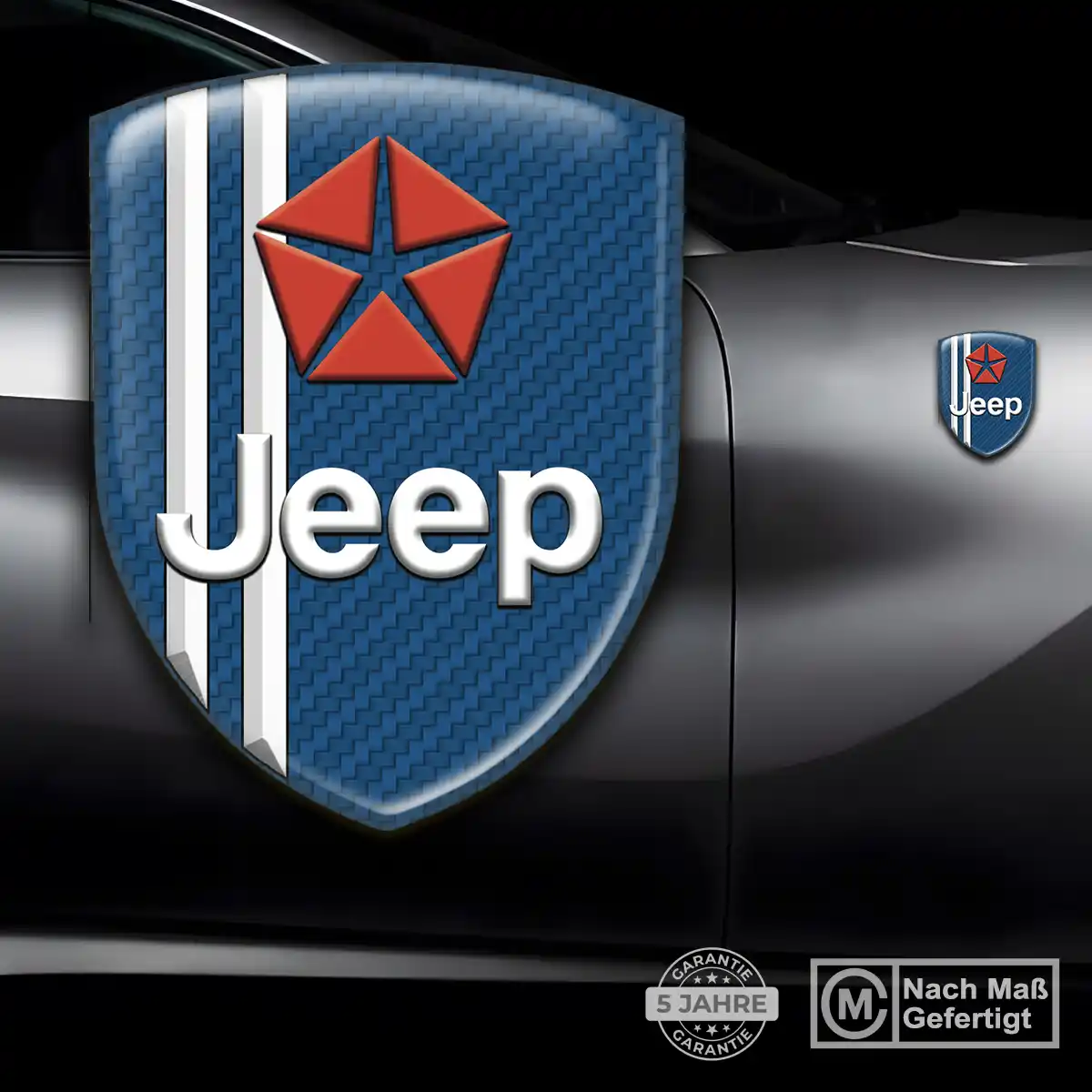 Jeep Silikon Aufkleber Auto Premiumqualität