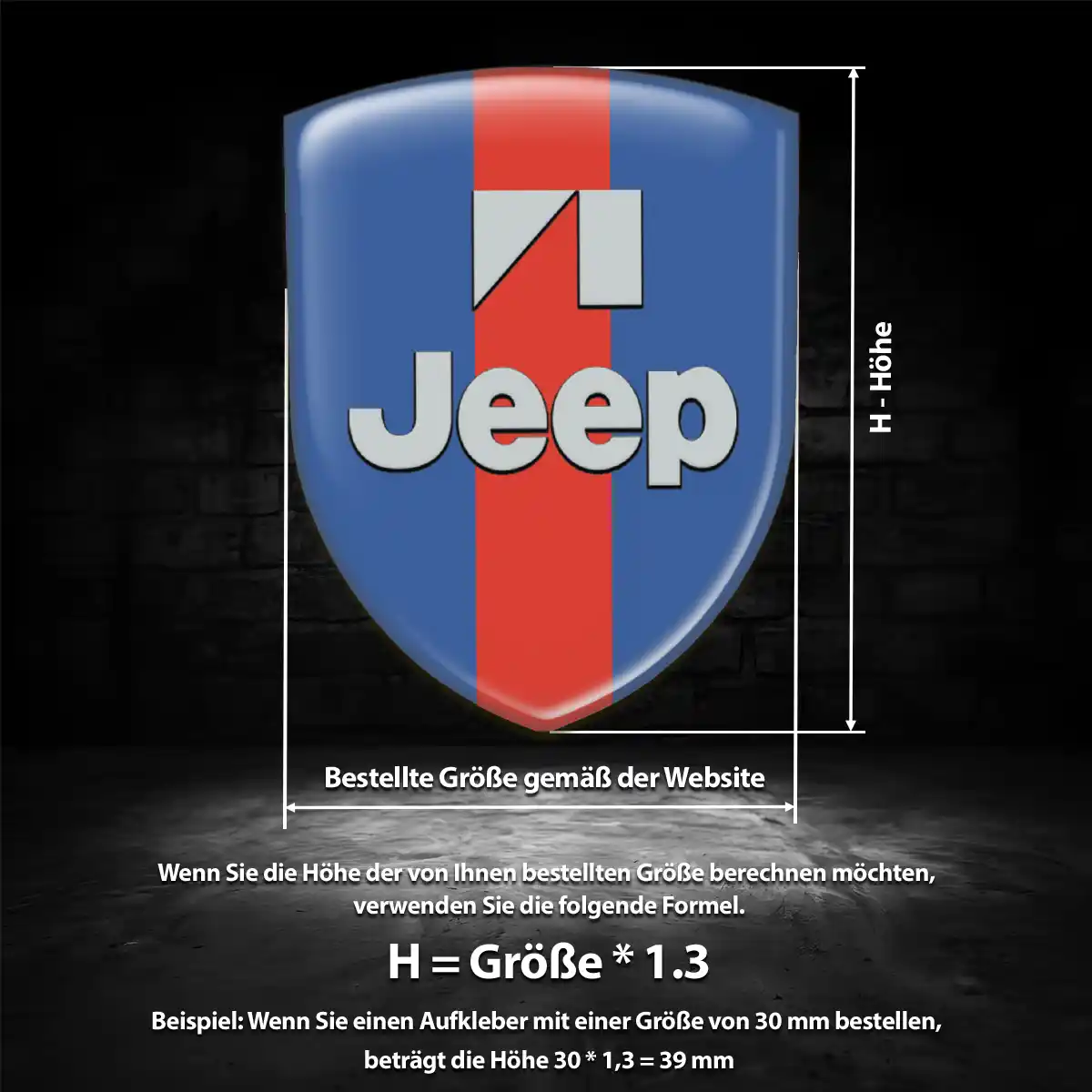 Jeep Silikon Aufkleber Auto Tuningfahrzeug