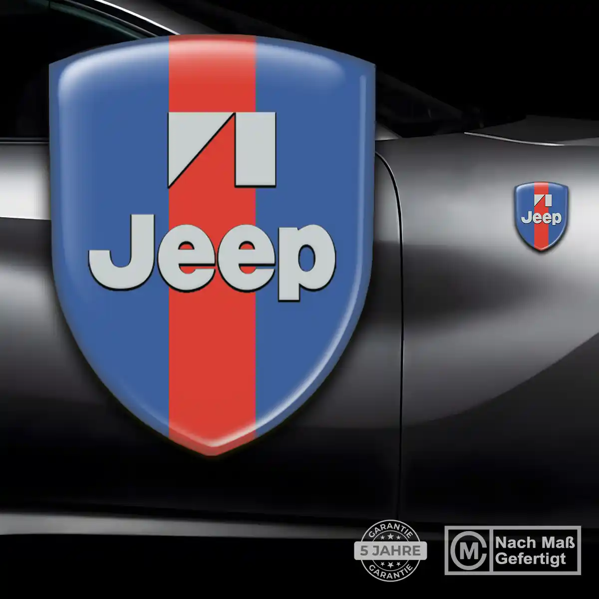 Jeep Silikon Aufkleber Auto Tuningfahrzeug