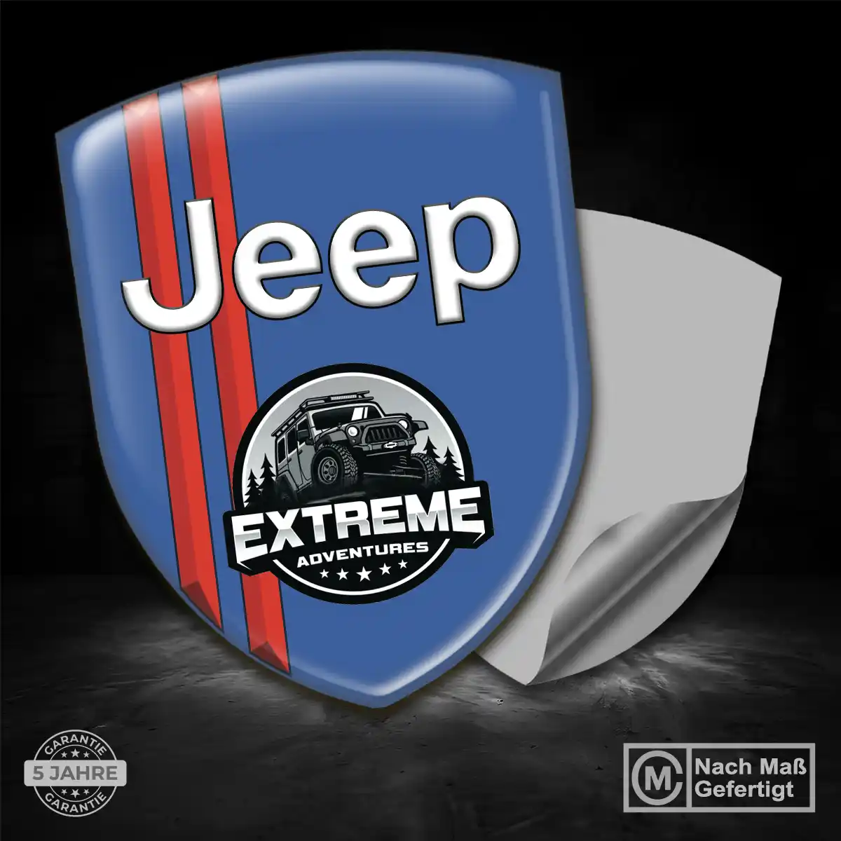 Jeep Silikon Aufkleber Edles Design