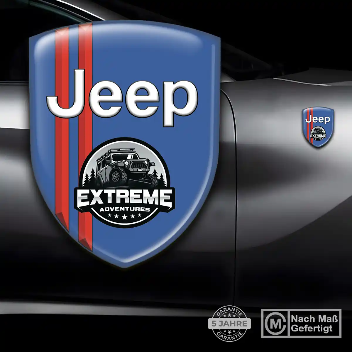 Jeep Silikon Aufkleber Edles Design