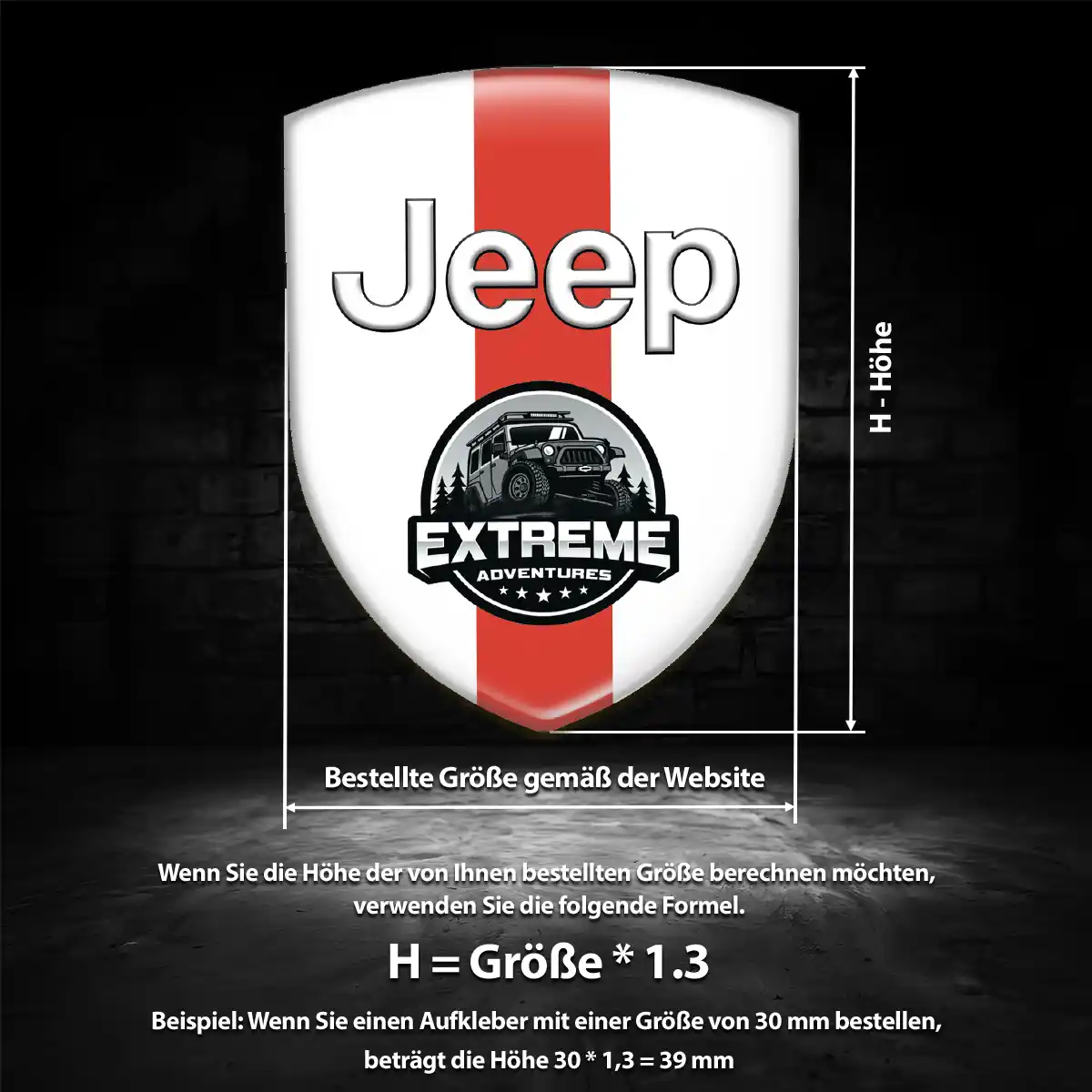Jeep Silikon Aufkleber Elegantes Design