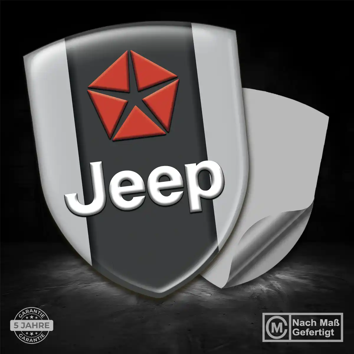 Jeep Silikon Aufkleber Embleme Auto Edles Design