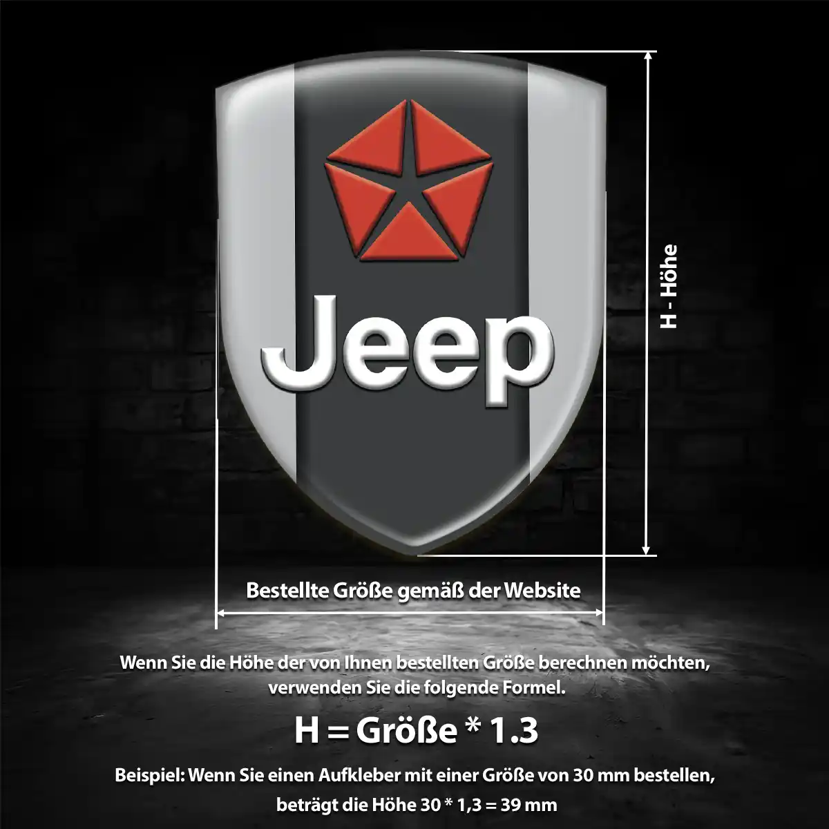 Jeep Silikon Aufkleber Embleme Auto Edles Design