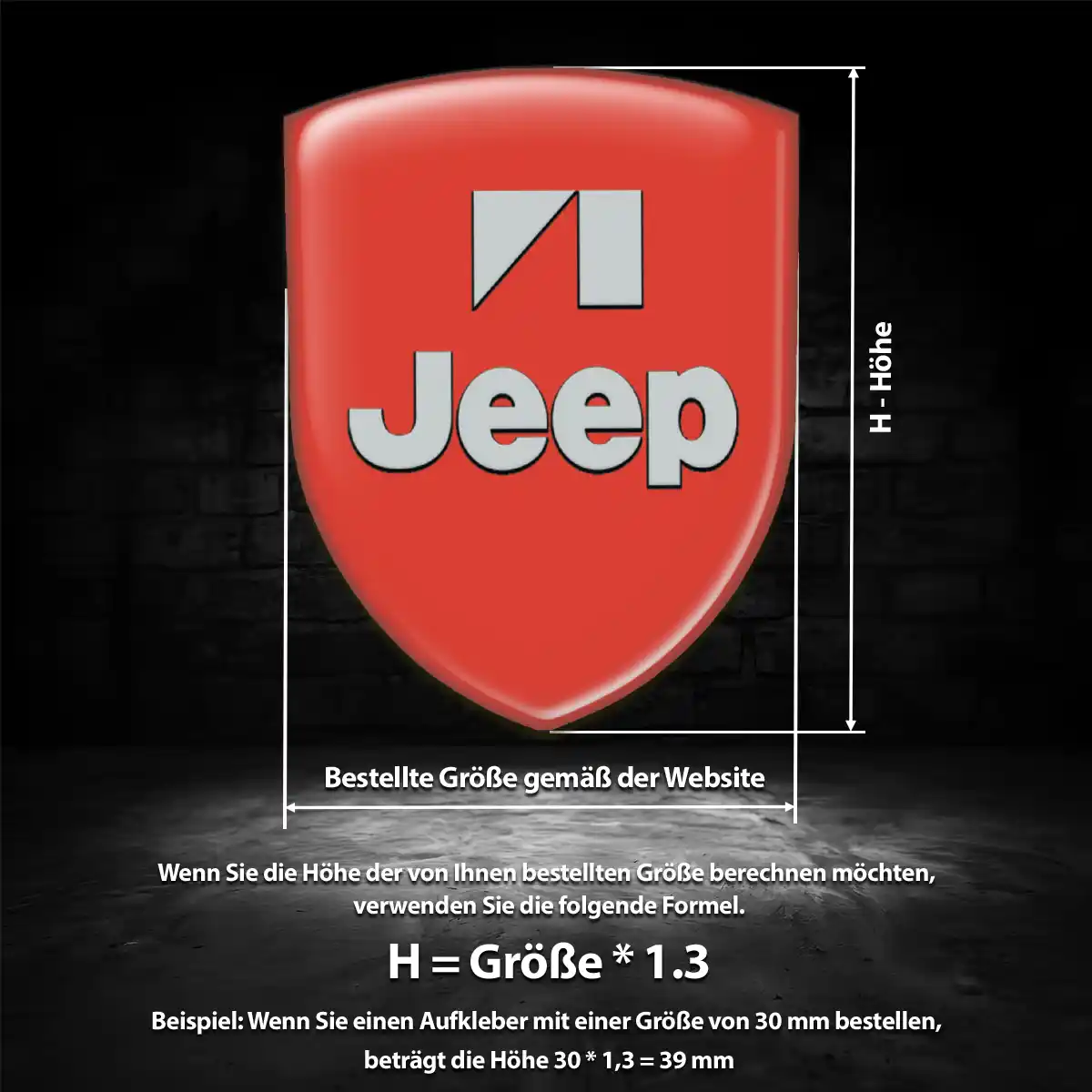 Jeep Silikon Aufkleber Embleme Auto Hochwertiges Harz