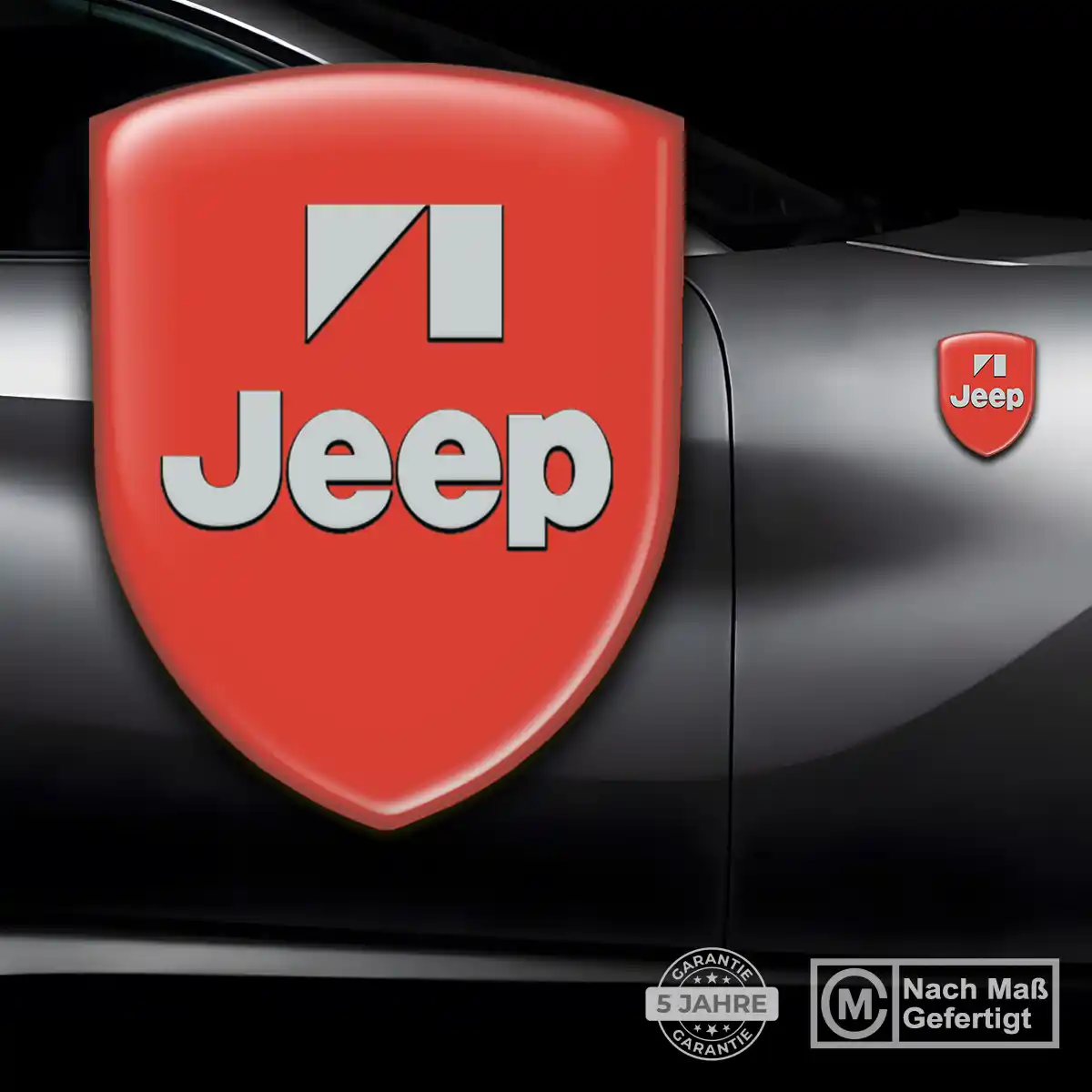 Jeep Silikon Aufkleber Embleme Auto Hochwertiges Harz